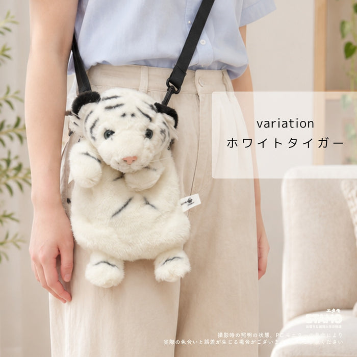 ぬいぐるみ ショルダーバッグ トラ ホワイトタイガー ヒョウ レッサーパンダ