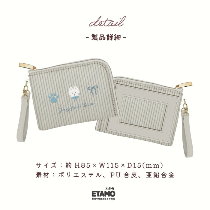 パスケース リール付き 犬 猫 うさぎ