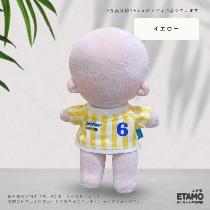 ぬい服 15cm サッカーなコスチューム トップス
