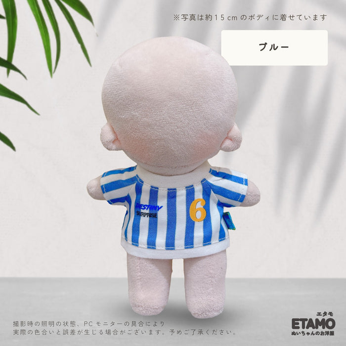 ぬい服 15cm サッカーなコスチューム トップス