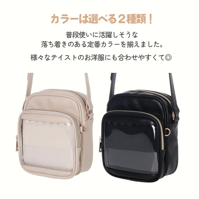 デコプレ ミニショルダー バッグ ブラック ベージュ