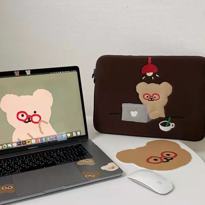PC・タブレットケース くま パソコン 【14/13.5/13inch】 — Etamo PC・タブレットケース くま パソコン 【14/13.5/13inch】 — Etamo