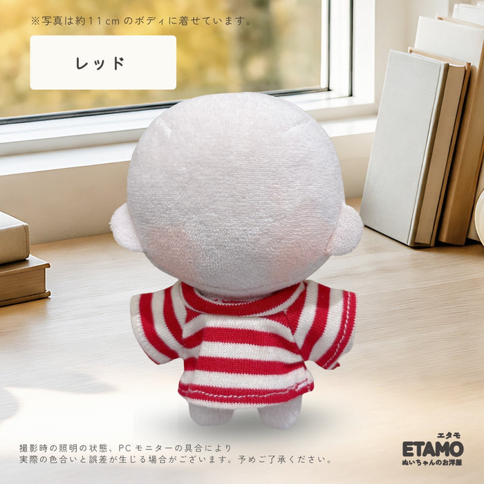 ぬい服 10cm 古着風 トップス ボーダー