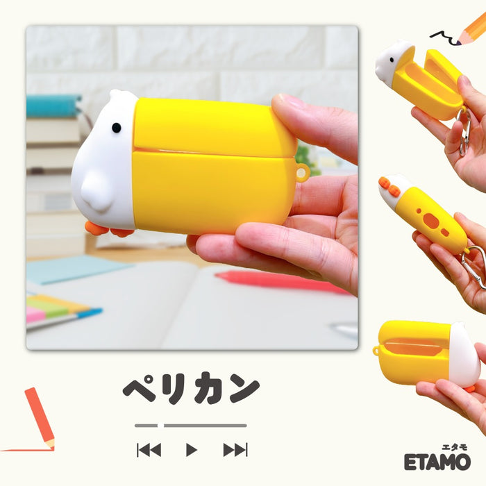 AirPodsケース AirPods Pro AirPods Pro2 兼用 カバー サメ ペリカン ネコ なると ハンバーガー チーズ ドリアン
