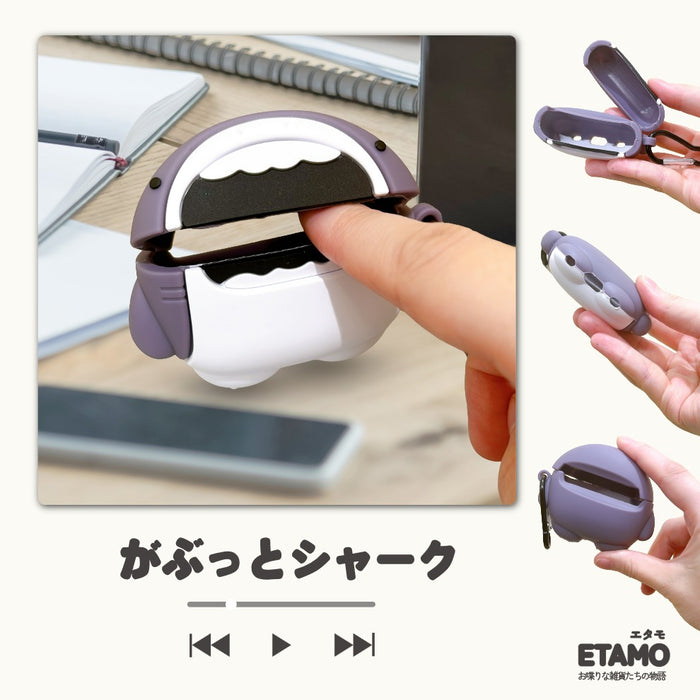 AirPodsケース AirPods Pro AirPods Pro2 兼用 カバー サメ ペリカン ネコ なると ハンバーガー チーズ ドリアン