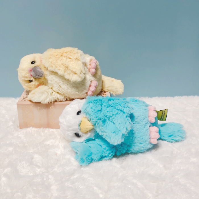 fluffies インコ ぬいぐるみ イエロー ブルー