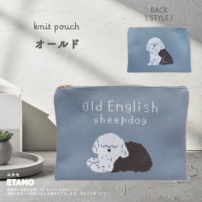 ニットポーチ シマエナガ シュナウザー トイプードル ネコ ミケネコ うさぎ マヌルネコ