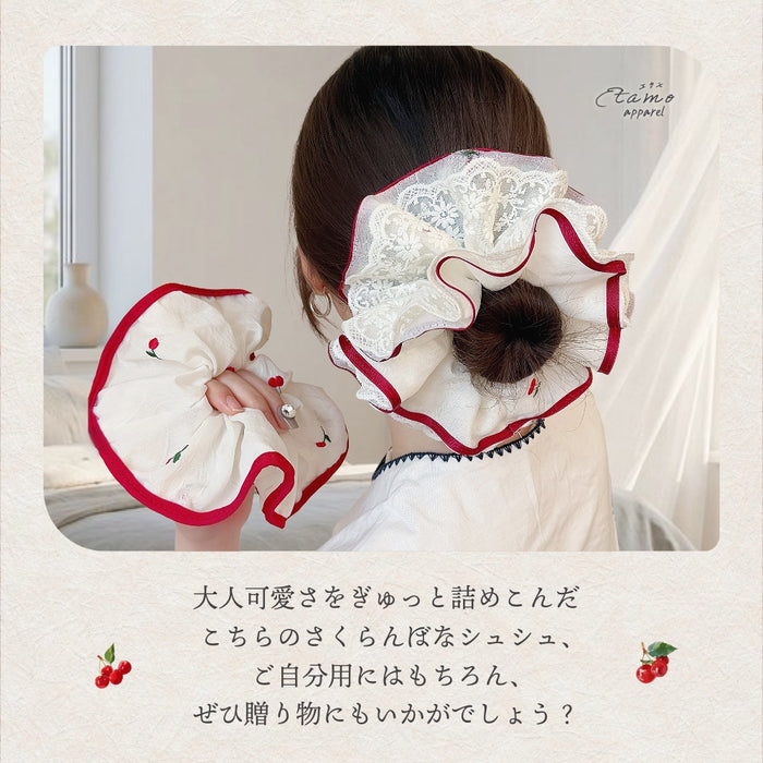 シュシュ 摘みたてさくらんぼ