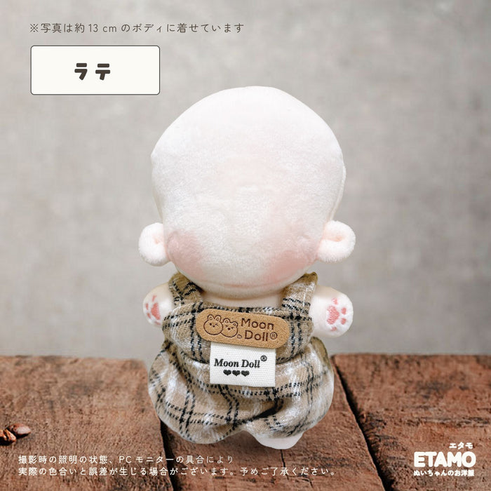 ぬい服 12cm タータンチェック サロペット