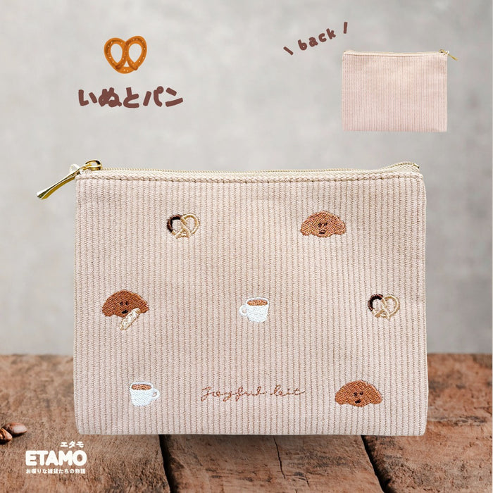 フラットポーチ いぬ うさぎ ねこ