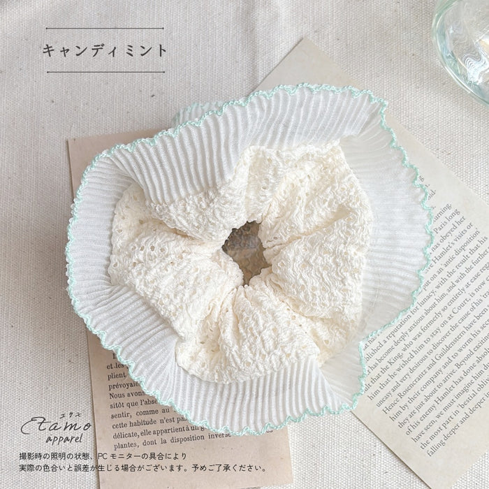 キャンディカラー シュシュ レッド ピンク ミント ブルー