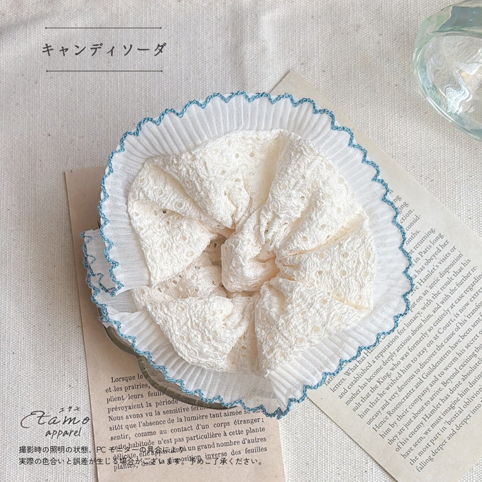 キャンディカラー シュシュ レッド ピンク ミント ブルー