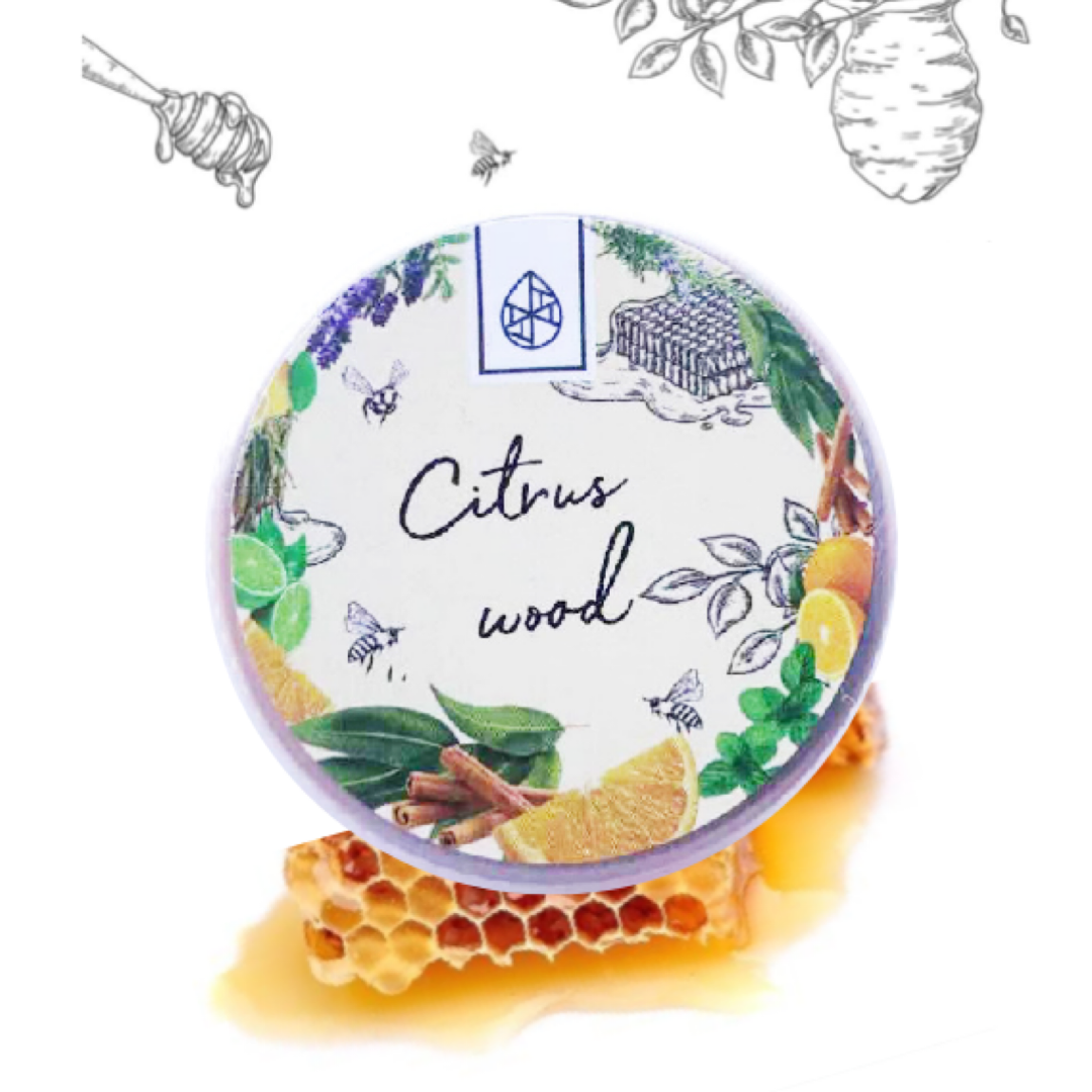 信州産天然アロマ香る】蜜蝋(みつろう)クリーム シトラスウッド