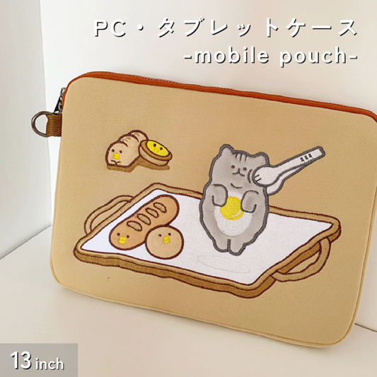 猫とパン PC・タブレットケース【13inch】